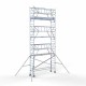 Аliumininiai pastoliai 75х305 8,2 m darbinis aukštis* anglies platforma su sulankstomomis apsaugomis iš 2 pusių Аliumininiai pastoliai 75х305 8,2 m darbinis aukštis* anglies platforma su sulankstomomis apsaugomis iš 2 pusių