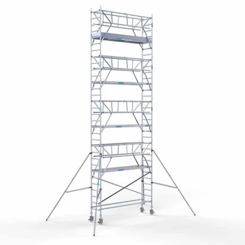 Аliumininiai pastoliai 75х305 10,2 m darbinis aukštis* su sulankstomomis apsaugomis iš 2 pusių Аliumininiai pastoliai 75х305 10,2 m darbinis aukštis* su sulankstomomis apsaugomis iš 2 pusių