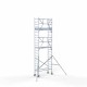 Аliumininiai pastoliai 75х190 7,2 m darbinis aukštis* anglies platforma su sulankstomomis apsaugomis iš 1 pusės Аliumininiai pastoliai 75х190 7,2 m darbinis aukštis* anglies platforma su sulankstomomis apsaugomis iš 1 pusės