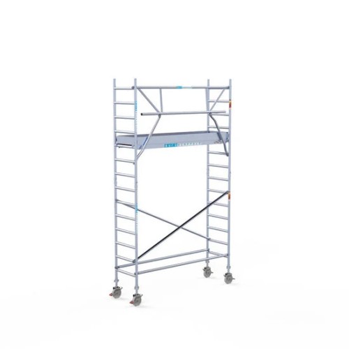 Аliumininiai pastoliai 75х250 5,2 m darbinis aukštis* anglies platforma su sulankstomomis apsaugomis iš 1 pusės Аliumininiai pastoliai 75х250 5,2 m darbinis aukštis* anglies platforma su sulankstomomis apsaugomis iš 1 pusės