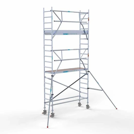 Аliumininiai pastoliai 75х250 6,2 m darbinis aukštis* anglies platforma su sulankstomomis apsaugomis iš 1 pusės Аliumininiai pastoliai 75х250 6,2 m darbinis aukštis* anglies platforma su sulankstomomis apsaugomis iš 1 pusės
