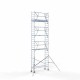Аliumininiai pastoliai 75х250 9,2 m darbinis aukštis* anglies platforma su sulankstomomis apsaugomis iš 1 pusės Аliumininiai pastoliai 75х250 9,2 m darbinis aukštis* anglies platforma su sulankstomomis apsaugomis iš 1 pusės