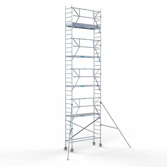 Аliumininiai pastoliai 75х250 10,2 m darbinis aukštis* anglies platforma su sulankstomomis apsaugomis iš 1 pusės Аliumininiai pastoliai 75х250 10,2 m darbinis aukštis* anglies platforma su sulankstomomis apsaugomis iš 1 pusės