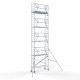 Аliumininiai pastoliai 75х250 10,2 m darbinis aukštis* anglies platforma su sulankstomomis apsaugomis iš 1 pusės Аliumininiai pastoliai 75х250 10,2 m darbinis aukštis* anglies platforma su sulankstomomis apsaugomis iš 1 pusės