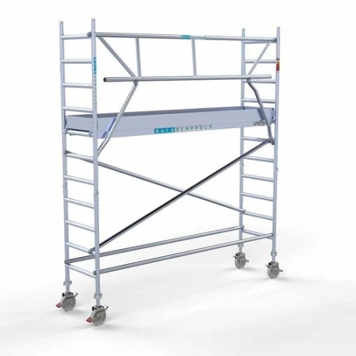 Аliumininiai pastoliai 75х305 4,2 m darbinis aukštis* anglies platforma su sulankstomomis apsaugomis iš 1 pusės Аliumininiai pastoliai 75х305 4,2 m darbinis aukštis* anglies platforma su sulankstomomis apsaugomis iš 1 pusės