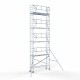 Аliumininiai pastoliai 75х305 10,2 m darbinis aukštis* su sulankstomomis apsaugomis iš 1 pusės Аliumininiai pastoliai 75х305 10,2 m darbinis aukštis* su sulankstomomis apsaugomis iš 1 pusės