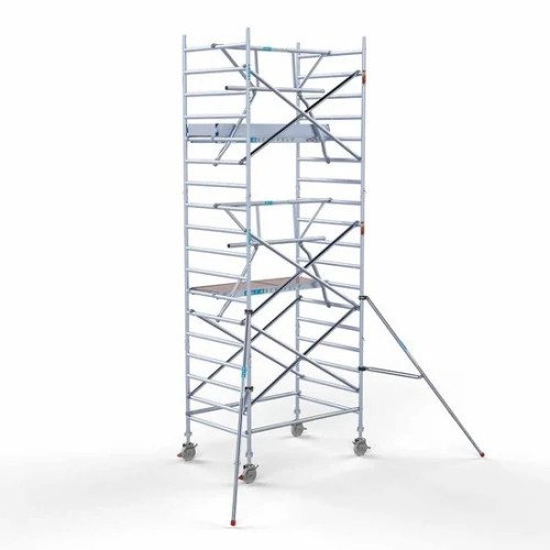 Аliumininiai pastoliai 135х190 6,2 m darbinis aukštis* su sulankstomomis apsaugomis iš 1 pusės Аliumininiai pastoliai 135х190 6,2 m darbinis aukštis* su sulankstomomis apsaugomis iš 1 pusės