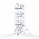 Аliumininiai pastoliai 135х190 8,2 m darbinis aukštis* anglies platforma su sulankstomomis apsaugomis iš 1 pusės Аliumininiai pastoliai 135х190 8,2 m darbinis aukštis* anglies platforma su sulankstomomis apsaugomis iš 1 pusės