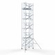 Аliumininiai pastoliai 135х190 10,2 m darbinis aukštis* anglies platforma su sulankstomomis apsaugomis iš 1 pusės Аliumininiai pastoliai 135х190 10,2 m darbinis aukštis* anglies platforma su sulankstomomis apsaugomis iš 1 pusės