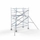 Аliumininiai pastoliai 135х250 4,2 m darbinis aukštis* anglies platforma su sulankstomomis apsaugomis iš 1 pusės Аliumininiai pastoliai 135х250 4,2 m darbinis aukštis* anglies platforma su sulankstomomis apsaugomis iš 1 pusės