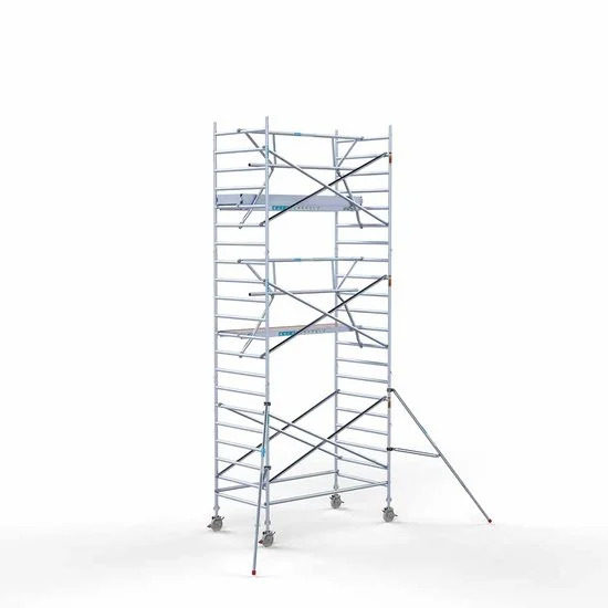 Аliumininiai pastoliai 135х250 7,2 m darbinis aukštis* su sulankstomomis apsaugomis iš 1 pusės Аliumininiai pastoliai 135х250 7,2 m darbinis aukštis* su sulankstomomis apsaugomis iš 1 pusės