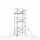 Аliumininiai pastoliai 135х250 7,2 m darbinis aukštis* su sulankstomomis apsaugomis iš 1 pusės Аliumininiai pastoliai 135х250 7,2 m darbinis aukštis* su sulankstomomis apsaugomis iš 1 pusės