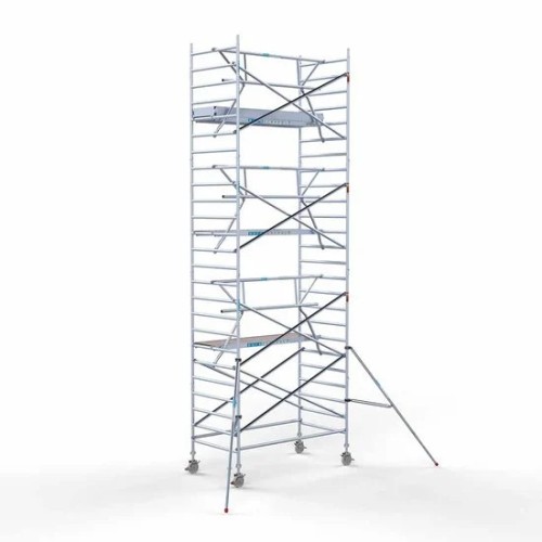 Аliumininiai pastoliai 135х250 8,2 m darbinis aukštis* su sulankstomomis apsaugomis iš 1 pusės Аliumininiai pastoliai 135х250 8,2 m darbinis aukštis* su sulankstomomis apsaugomis iš 1 pusės