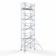 Алюминиевая башня 135х250 10,2 м рабочая высота с карбоновой платформой + складые ограждения с 1 стороны