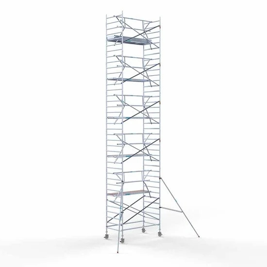 Аliumininiai pastoliai 135х250 12,2 m darbinis aukštis* anglies platforma su sulankstomomis apsaugomis iš 1 pusės Аliumininiai pastoliai 135х250 12,2 m darbinis aukštis* anglies platforma su sulankstomomis apsaugomis iš 1 pusės