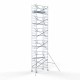 Аliumininiai pastoliai 135х250 12,2 m darbinis aukštis* anglies platforma su sulankstomomis apsaugomis iš 1 pusės Аliumininiai pastoliai 135х250 12,2 m darbinis aukštis* anglies platforma su sulankstomomis apsaugomis iš 1 pusės