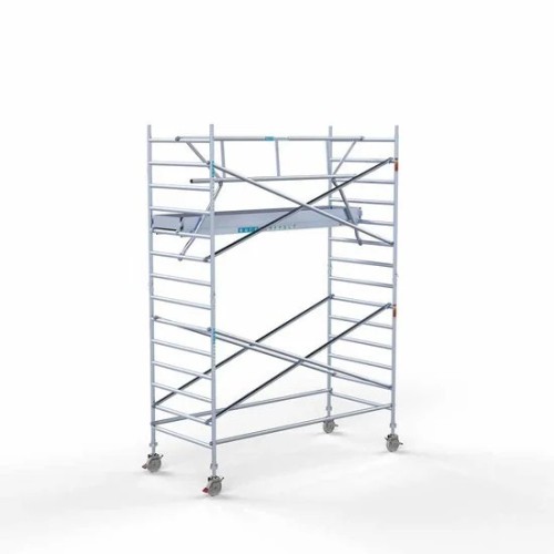 Аliumininiai pastoliai 135х305 5,2 m darbinis aukštis* su sulankstomomis apsaugomis iš 1 pusės