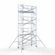 Аliumininiai pastoliai 135х305 8,2 m darbinis aukštis* anglies platforma su sulankstomomis apsaugomis iš 1 pusės Аliumininiai pastoliai 135х305 8,2 m darbinis aukštis* anglies platforma su sulankstomomis apsaugomis iš 1 pusės