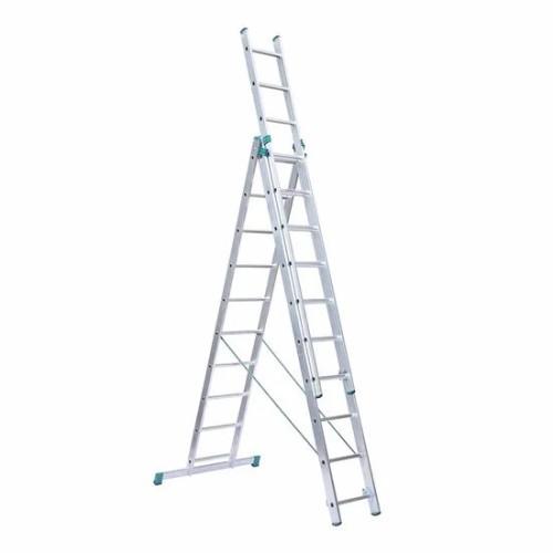 Buitinės trijų sekcijų kopėčios 10 laiptelių Buitinės trijų sekcijų kopėčios 10 laiptelių