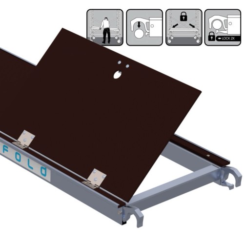 Platforma su liuku 140x60 cm