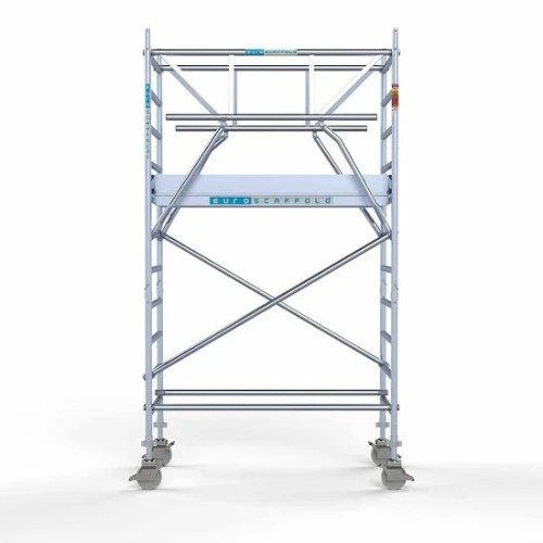 Аliumininiai pastoliai su sulankstomomis apsaugomis iš dviejų pusių 90x190 4,2 m darbinis aukštis* Carbon Аliumininiai pastoliai su sulankstomomis apsaugomis iš dviejų pusių 90x190 4,2 m darbinis aukštis* Carbon