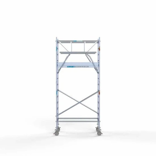 Аliumininiai pastoliai su sulankstomomis apsaugomis iš dviejų pusių 90x190 5,2 m darbinis aukštis* Carbon Аliumininiai pastoliai su sulankstomomis apsaugomis iš dviejų pusių 90x190 5,2 m darbinis aukštis* Carbon