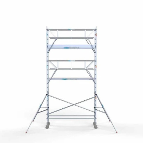 Аliumininiai pastoliai su sulankstomomis apsaugomis iš dviejų pusių 90x305 7,2 m darbinis aukštis* Carbon