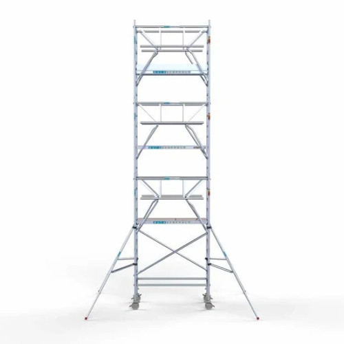 Аliumininiai pastoliai su sulankstomomis apsaugomis iš dviejų pusių 90x190 8,2 m darbinis aukštis* Carbon