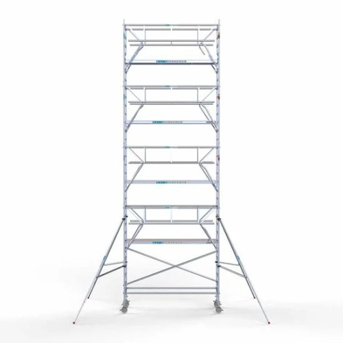 Аliumininiai pastoliai su sulankstomomis apsaugomis iš dviejų pusių 90x305 10,2 m darbinis aukštis*