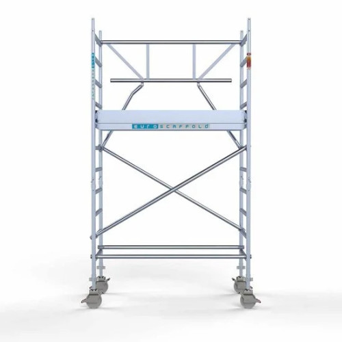 Аliumininiai pastoliai 75х190 4,2 m darbinis aukštis* su sulankstomomis apsaugomis iš 1 pusės Аliumininiai pastoliai 75х190 4,2 m darbinis aukštis* su sulankstomomis apsaugomis iš 1 pusės