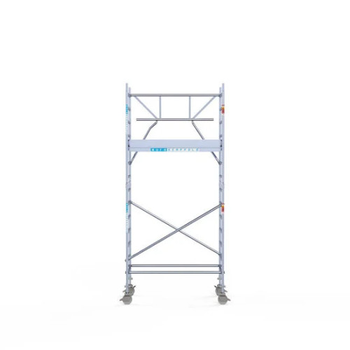 Аliumininiai pastoliai 90х190 5,2 m darbinis aukštis* anglies platforma su sulankstomomis apsaugomis iš 1 pusės