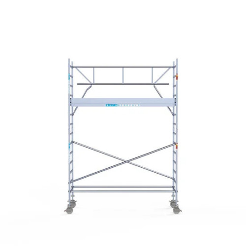 Аliumininiai pastoliai 90х305 5,2 m darbinis aukštis* anglies platforma su sulankstomomis apsaugomis iš 1 pusės