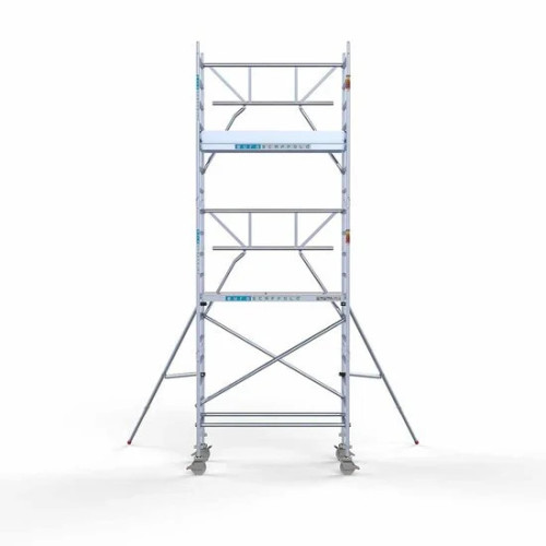 Alumiiniumtellingud 90х190 6,2 m töökõrgus* Carbon koos kokkupandavate piiretega ühel küljel