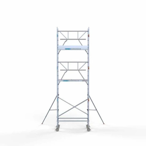 Alumiiniumtellingud 75х190 7,2 m töökõrgus* koos kokkupandavate piiretega ühel küljel