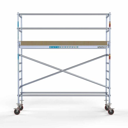 Aliuminio bokštas 75х305 4,2 m darbinis aukštis* anglies platforma Aliuminio bokštas 75х305 4,2 m darbinis aukštis* anglies platforma