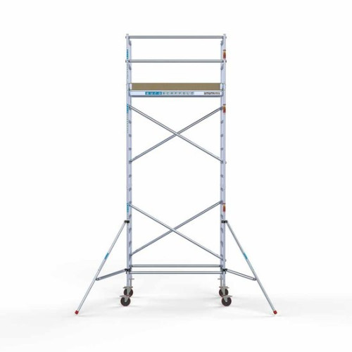 Aluminum scaffold tower 90х190 6,2m working height* with carbon platform Aluminum scaffold tower 90х190 6,2m working height* with carbon platform