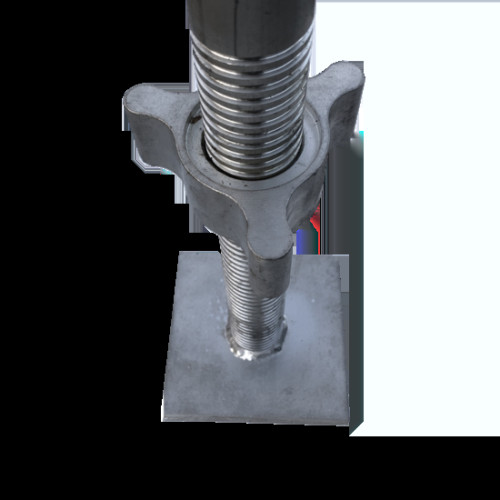 Aliuminio pastolių pėda 60 cm Aliuminio pastolių pėda 60 cm