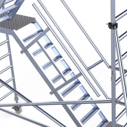 Turėklai pastolių laiptai viduje Turėklai pastolių laiptai viduje