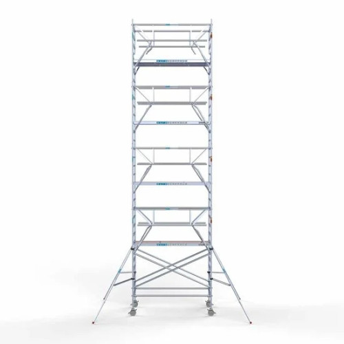 Алюминиевая башня 135х250 10,2 м рабочая высота с карбоновой платформой + складные ограждения с 2 сторон Алюминиевая башня 135х250 10,2 м рабочая высота с карбоновой платформой + складные ограждения с 2 сторон