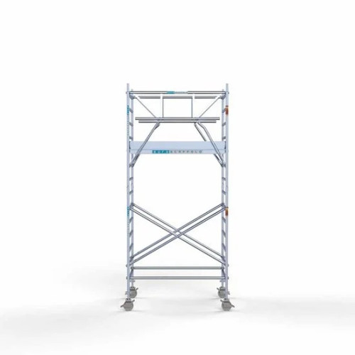 Алюминиевая башня 135х190 5,2 м рабочая высота + складные ограждения с 2 сторон