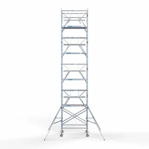 Алюминиевая башня 135х190 10,2 м рабочая высота + складные ограждения с 2 сторон Алюминиевая башня 135х190 10,2 м рабочая высота + складные ограждения с 2 сторон