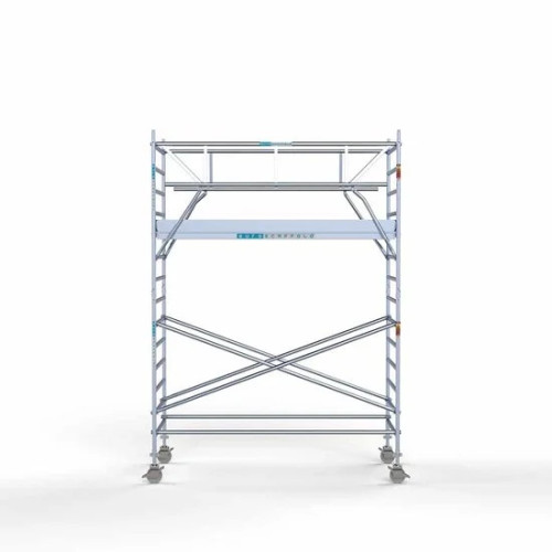 Аliumininiai pastoliai 135х305 5,2 m darbinis aukštis* su sulankstomomis apsaugomis iš 2 pusių