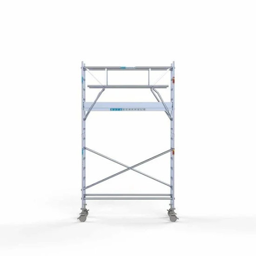 Аliumininiai pastoliai 75х250 5,2 m darbinis aukštis* anglies platforma su sulankstomomis apsaugomis iš 2 pusių