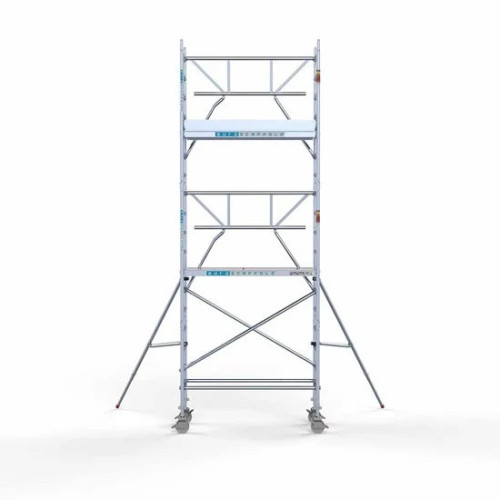 Alumiiniumtellingud 75х190 6,2 m töökõrgus* Carbon koos kokkupandavate piiretega ühel küljel