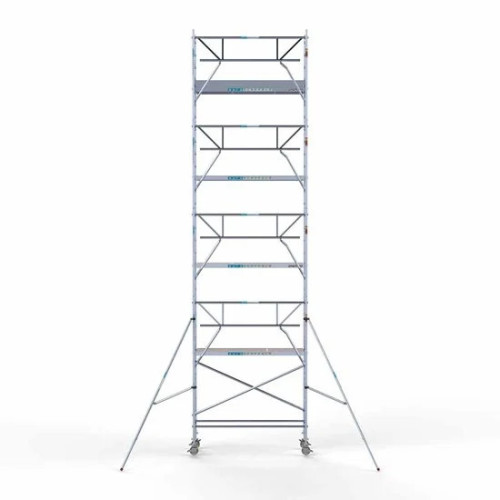 Аliumininiai pastoliai 75х250 10,2 m darbinis aukštis* anglies platforma su sulankstomomis apsaugomis iš 1 pusės