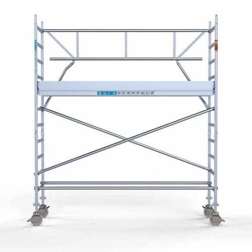 Аliumininiai pastoliai 75х305 4,2 m darbinis aukštis* anglies platforma su sulankstomomis apsaugomis iš 1 pusės Аliumininiai pastoliai 75х305 4,2 m darbinis aukštis* anglies platforma su sulankstomomis apsaugomis iš 1 pusės