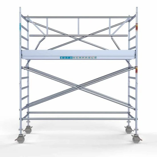 Аliumininiai pastoliai 135х305 4,2 m darbinis aukštis* anglies platforma su sulankstomomis apsaugomis iš 1 pusės