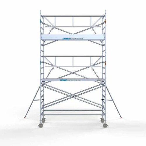 Аliumininiai pastoliai 135х305 6,2 m darbinis aukštis* su sulankstomomis apsaugomis iš 1 pusės Аliumininiai pastoliai 135х305 6,2 m darbinis aukštis* su sulankstomomis apsaugomis iš 1 pusės